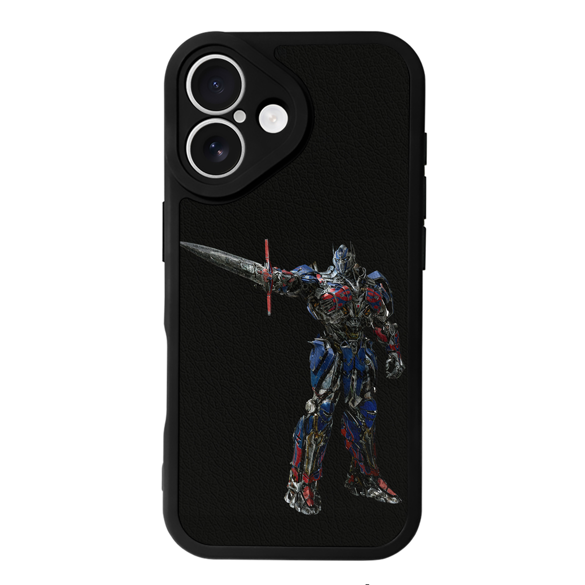 （画像用） Transformers トランスフォーマー 【iPhone 16シリーズ対応】シリコンスマホケース（レザー調） 材質：シリコン